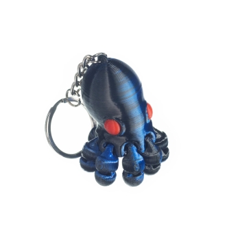 Ośmiornica niebiesko-czarna - brelok do kluczy